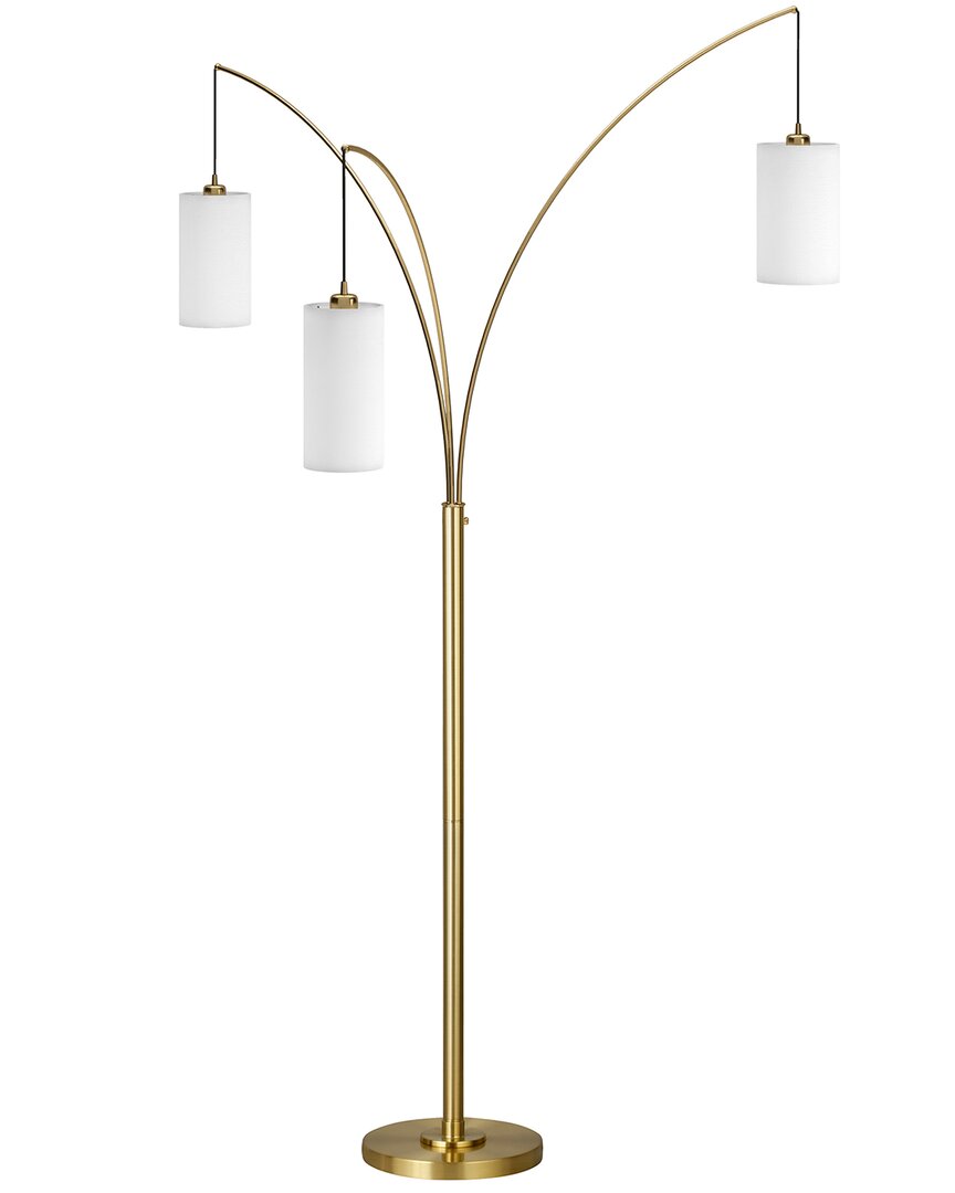 Abraham + Ivy Aspen Gold Two-tone Floor Lamp In Gold