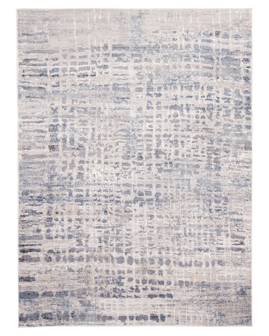 Ecarpet Evra Modern Abstract Rug In Blue
