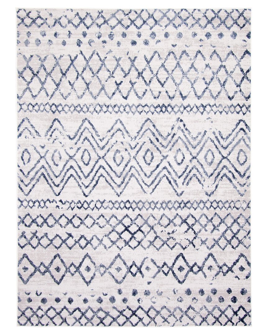 Ecarpet Astrid Bohemian Geometric Rug In Navy