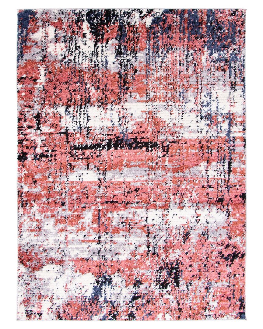 Ecarpet Moroccan Marble Contemporary Abstract Rug In Pink
