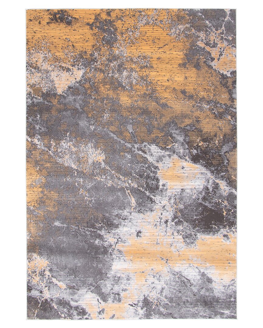 Ecarpet Sandstone Modern Abstract Rug In Grey