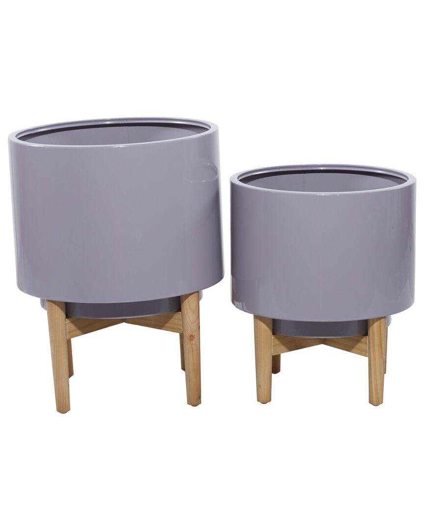 Peyton Lane Grey Set Of 2 Planter