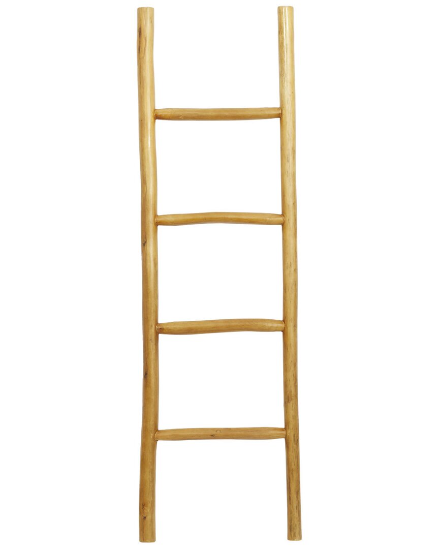 Peyton Lane Brown Teak Wood Natural Ladder In Brown