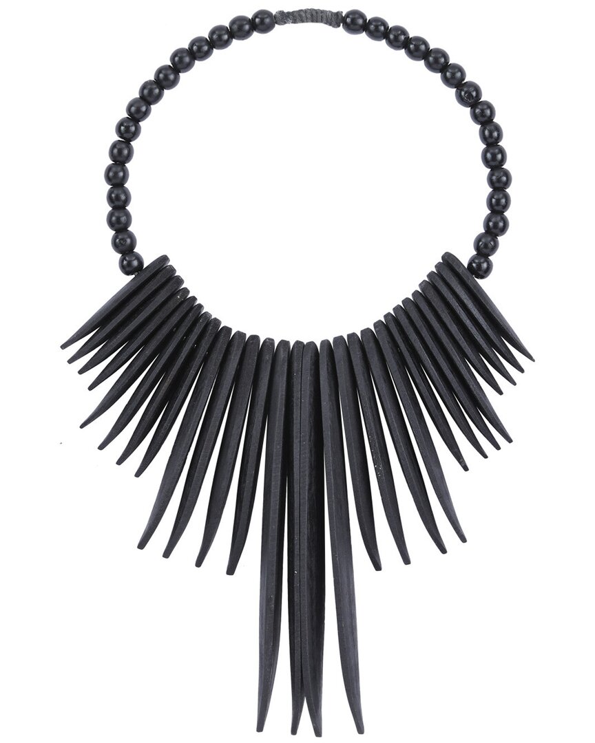 Peyton Lane Wood Bohemian Wall Decor In Black
