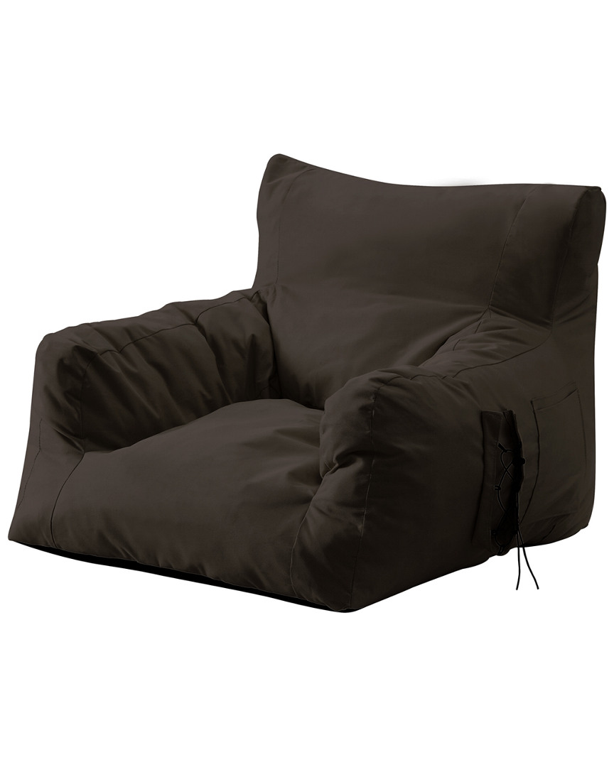 Loungie Comfy Nylon Bean Bag Floor Arm Chair
