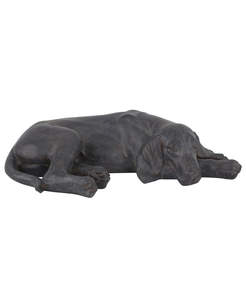 Peyton Lane Dog Sculpture In Black