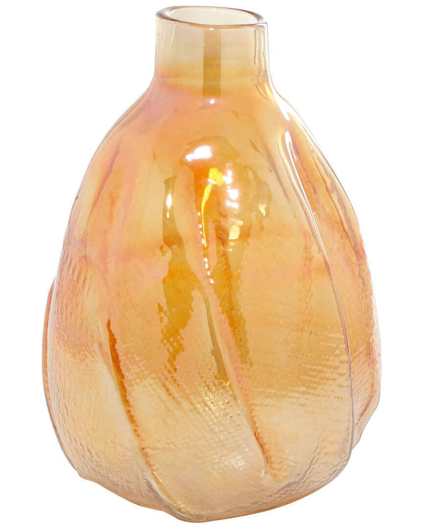 Cosmoliving By Cosmopolitan Glass Decorative Vase In Gold