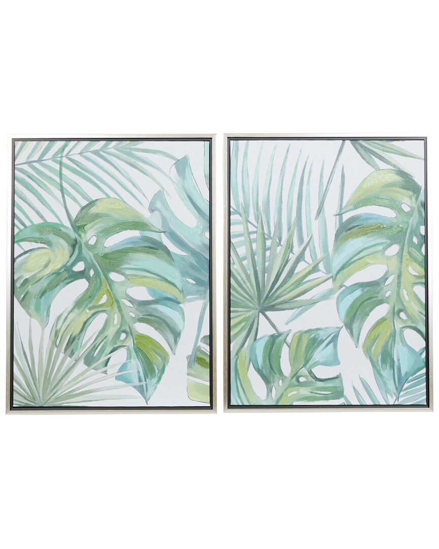 Cosmoliving By Cosmopolitan 2pc Wall Art In Green