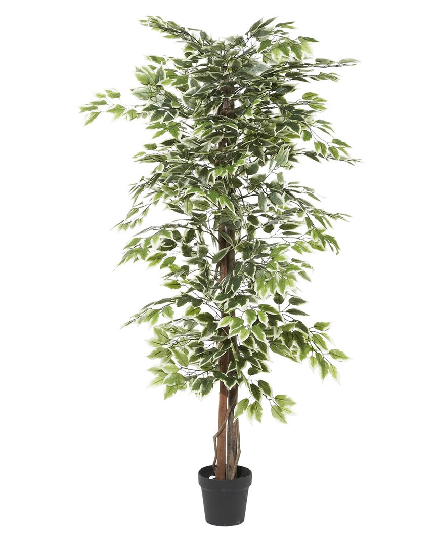 Peyton Lane Ficus Tree Artificial Decorative Foliage In Green