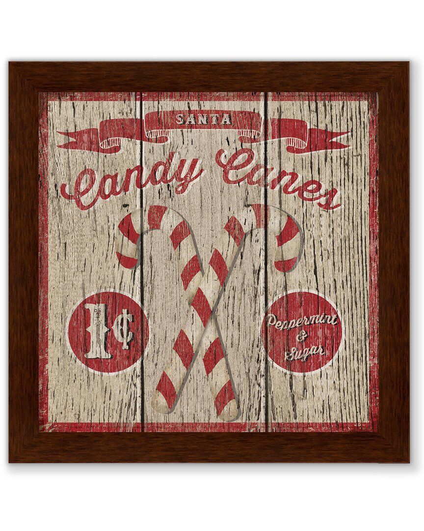 Courtside Market Wall Decor Courtside Market Candy Cane Framed Art In Multicolor