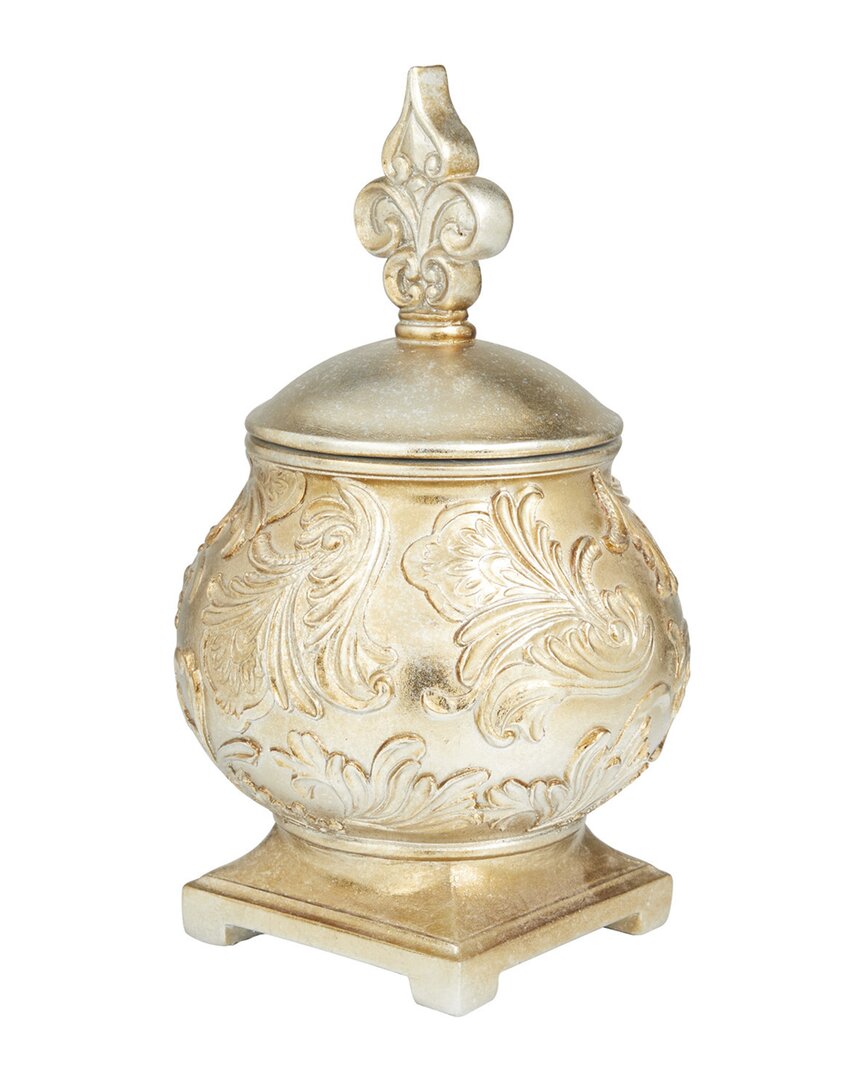 Peyton Lane Polystone Decorative Jars In Gold