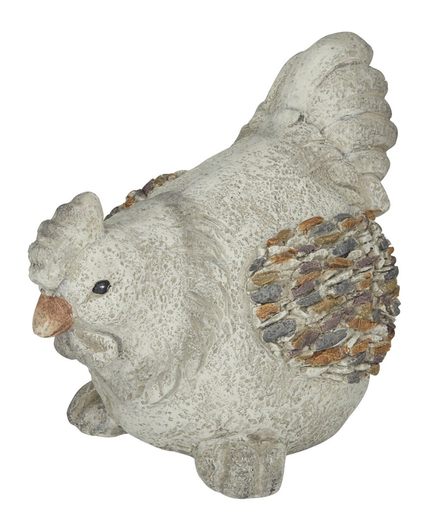 Peyton Lane Grey Polystone Farmhouse Garden Sculpture
