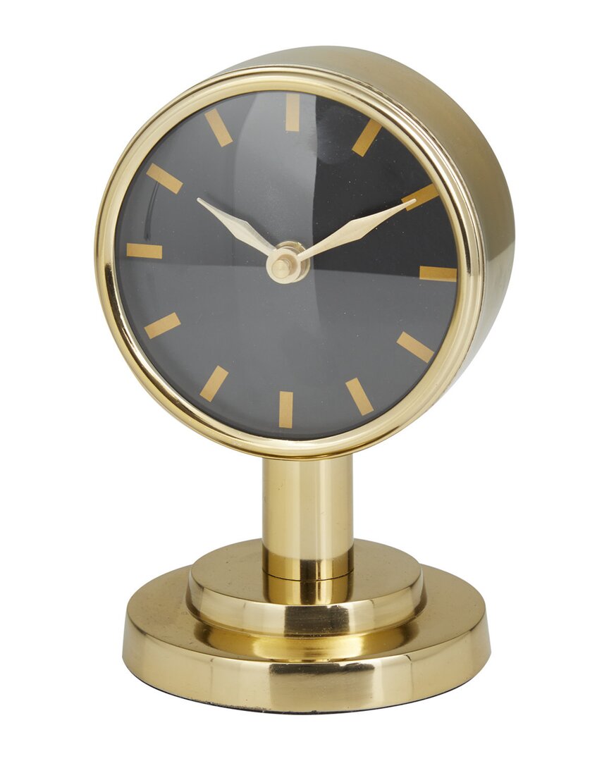 Peyton Lane Stainless Steel Modern Clock In Gold