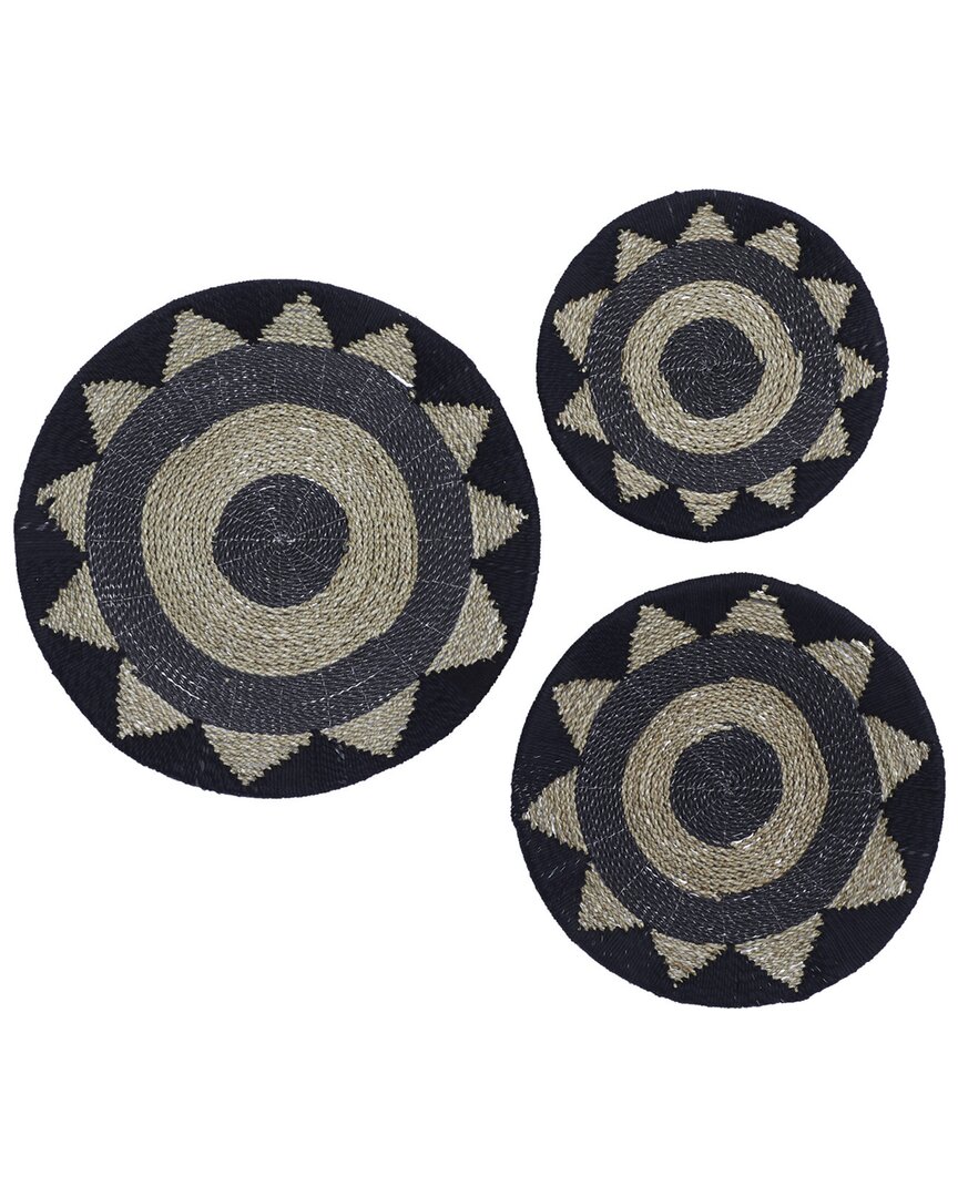 Peyton Lane Set Of 3 Cotton Rustic Wall Decor