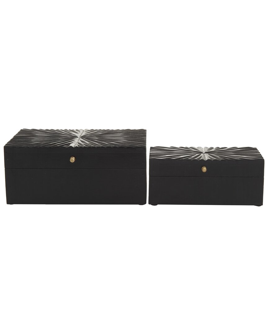Cosmoliving By Cosmopolitan Set Of 2 Decorative Boxes