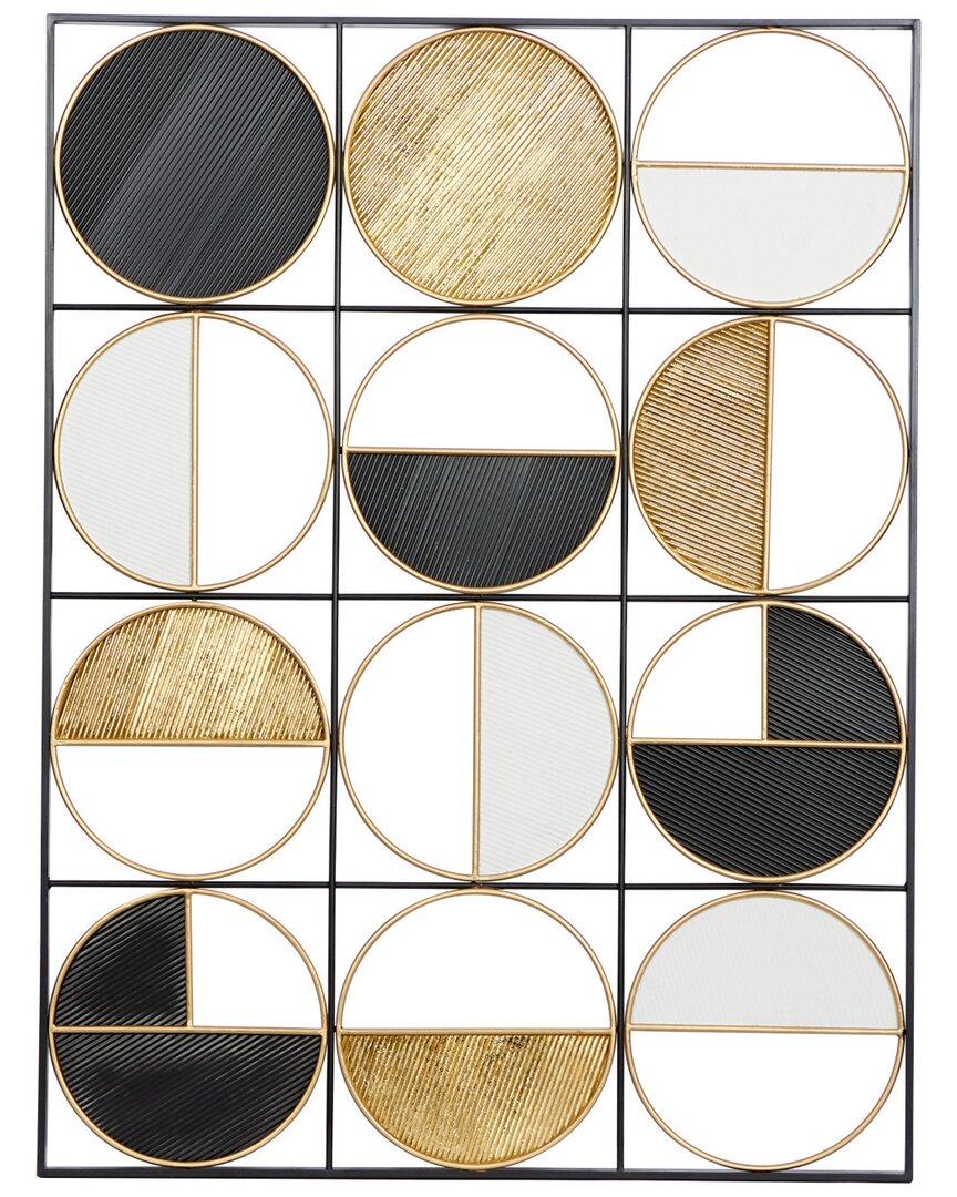 Cosmoliving By Cosmopolitan Geometric Wall Art