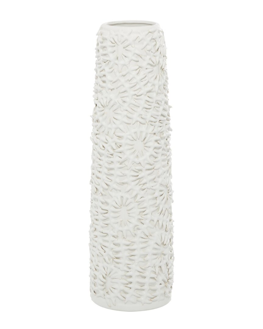 Peyton Lane White Ceramic Contemporary Vase