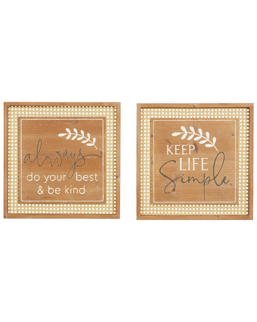 Peyton Lane Set Of 2 Farmhouse Wall Decor