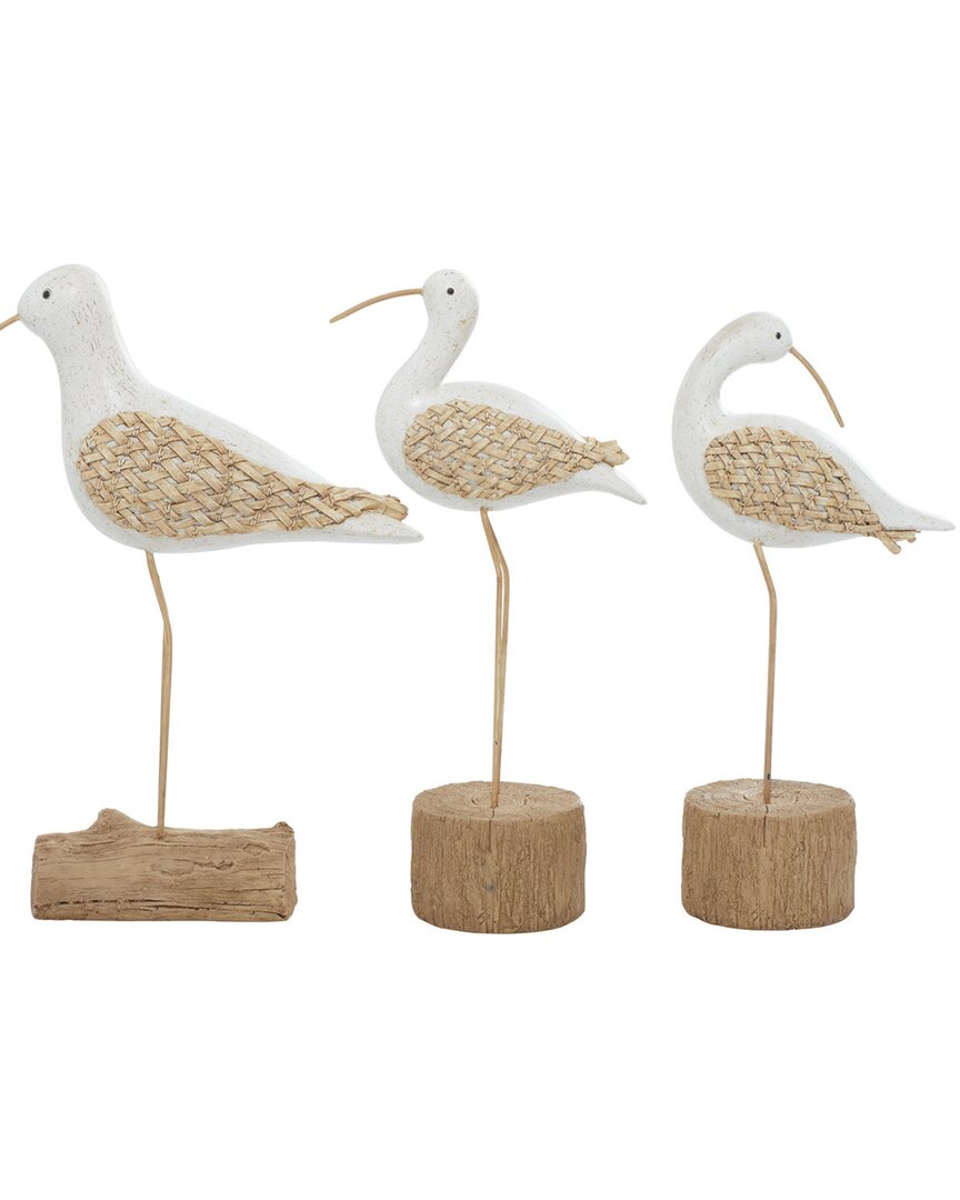Peyton Lane Set Of 3 Polystone Contemporary Sculpture