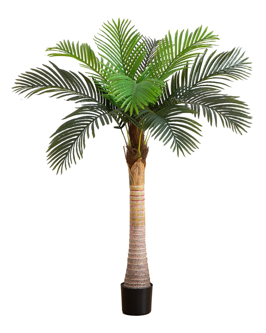 Nearly Natural 5ft Artificial Coconut Palm Tree In Green