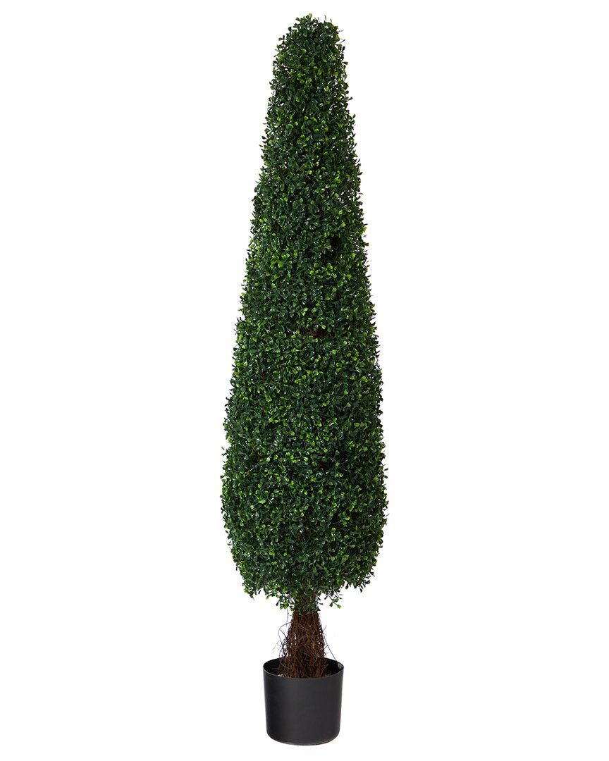 NEARLY NATURAL NEARLY NATURAL 5FT INDOOR/OUTDOOR UV-RESISTANT BOXWOOD TOPIARY ARTIFICIAL TREE 