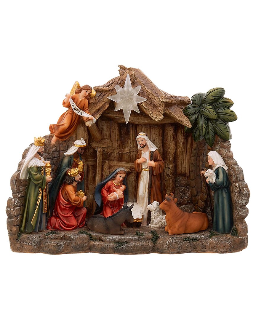 Kurt Adler Nativity Set In Multi