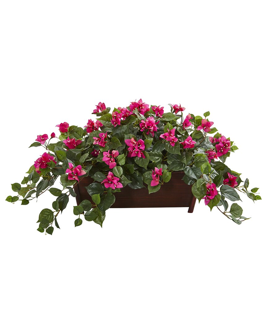 NEARLY NATURAL NEARLY NATURAL BOUGAINVILLEA ARTIFICIAL PLANT IN DECORATIVE PLANTER 