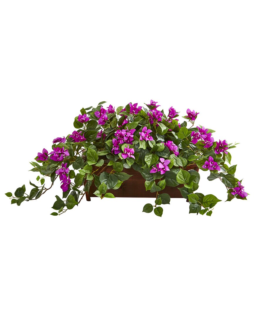 NEARLY NATURAL NEARLY NATURAL BOUGAINVILLEA ARTIFICIAL PLANT IN DECORATIVE PLANTER 