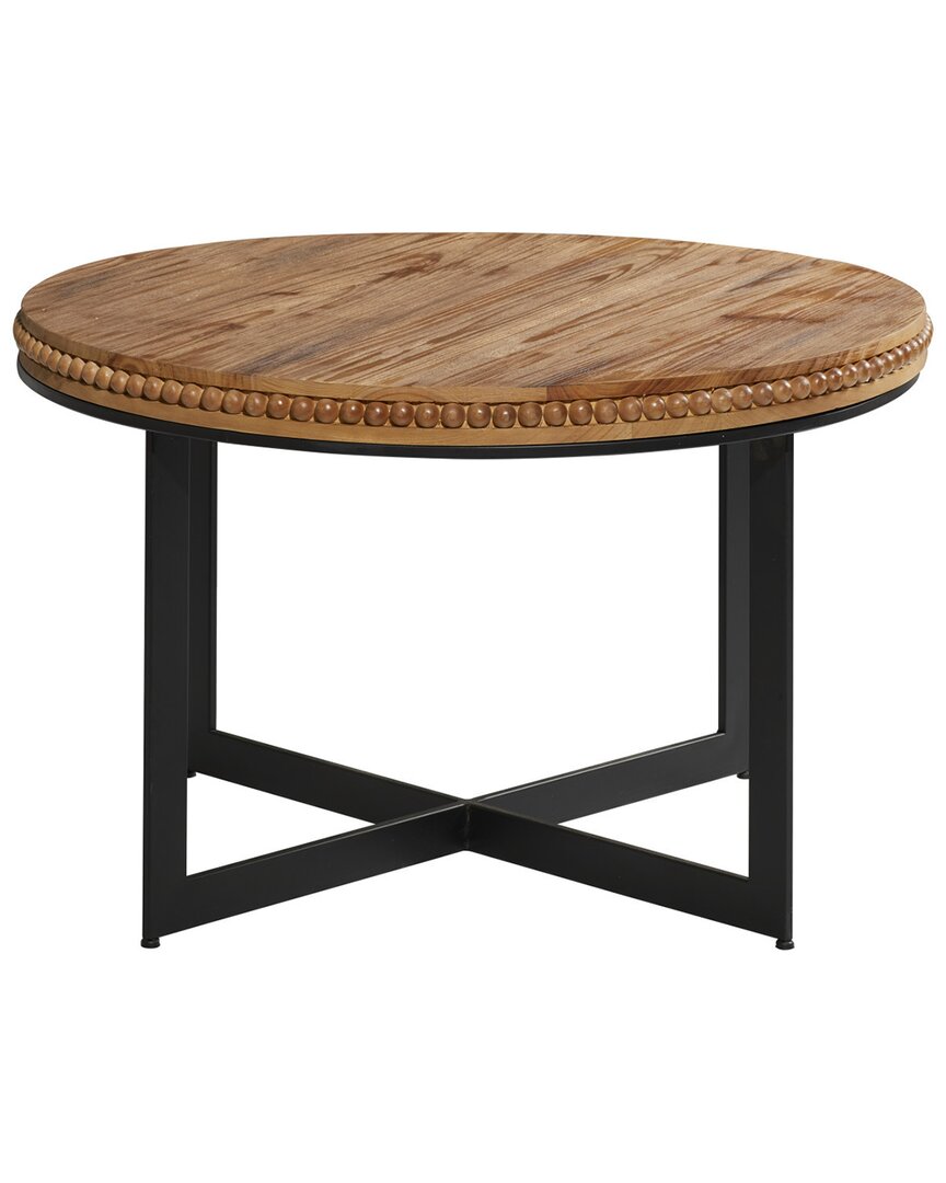 Peyton Lane Wood Industrial Coffee Table In Brown