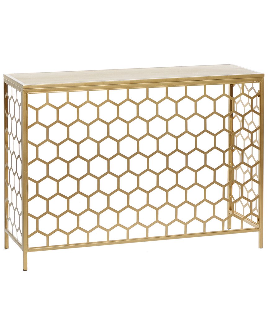 Peyton Lane Contemporary Console Table In Gold