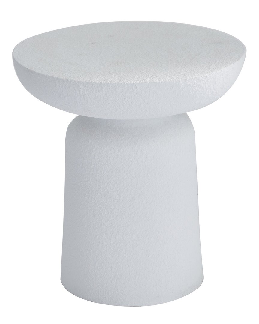 Peyton Lane Mgo Contemporary Outdoor Stool In White