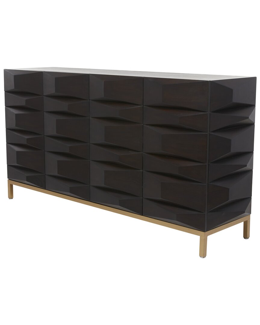 Peyton Lane Contemporary Cabinet In Brown