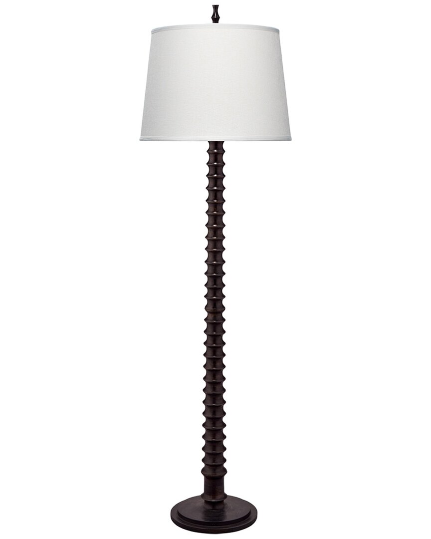 Jamie Young Co. Revolution Wood 1-light Floor Lamp In Black