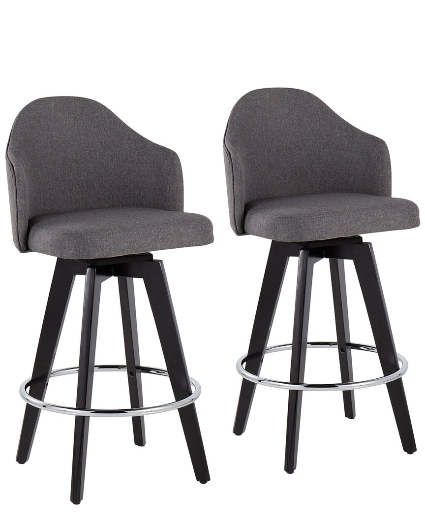 LUMISOURCE LUMISOURCE SET OF 2 AHOY 26IN COUNTER STOOLS 