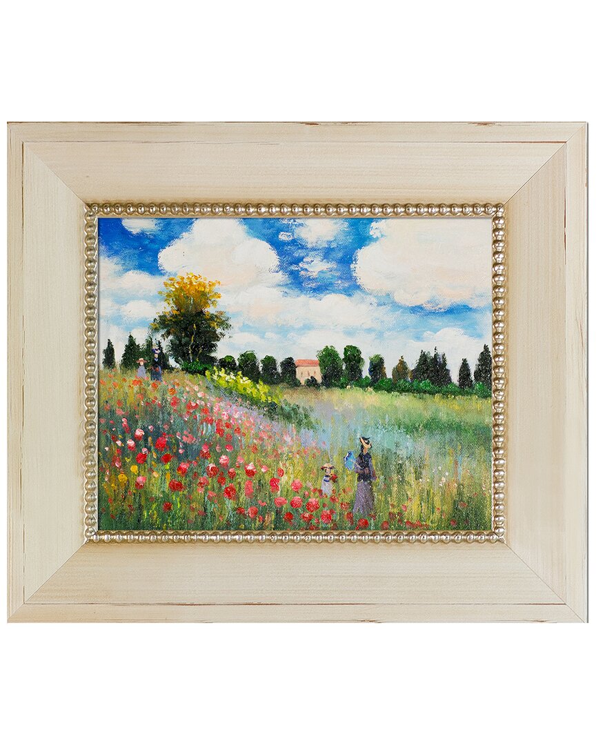 La Pastiche By Overstockart Poppy Field In Argenteuil Oil Painting By Claude Monet Wall Art