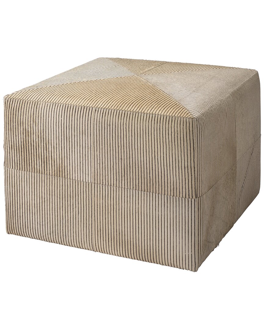 Jamie Young Pinstriped Ottoman