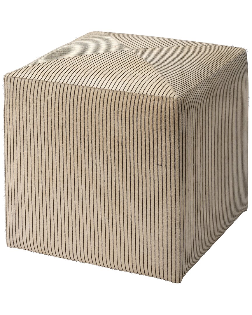 Jamie Young Pinstriped Ottoman