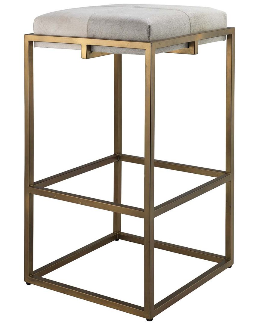Jamie Young Shelby Bar Stool In Cream