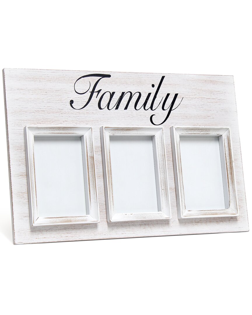 Lalia Home 3 Photo Collage Frame 4x6 Picture Frame In White