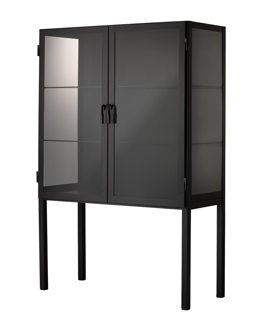 Jamie Young Chauncey Wide Curio Bar Cabinet