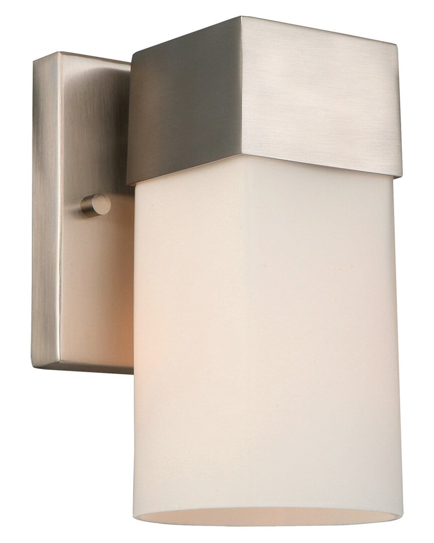 Eglo Ciara Springs 1 Light Wall Light With Brushed Nickel Finish & Frosted Glass Shade