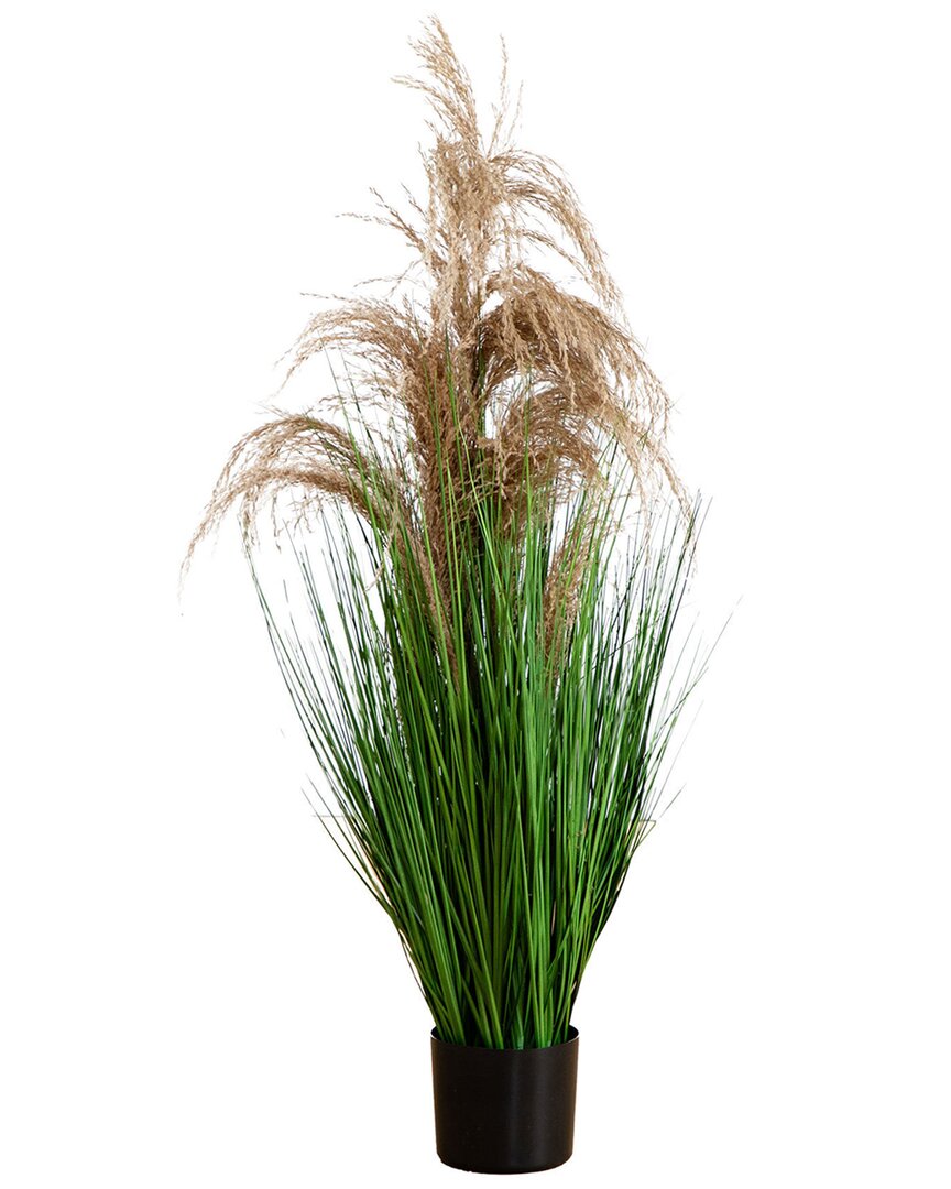 Nearly Natural 4ft Artificial Pampas Grass In Green