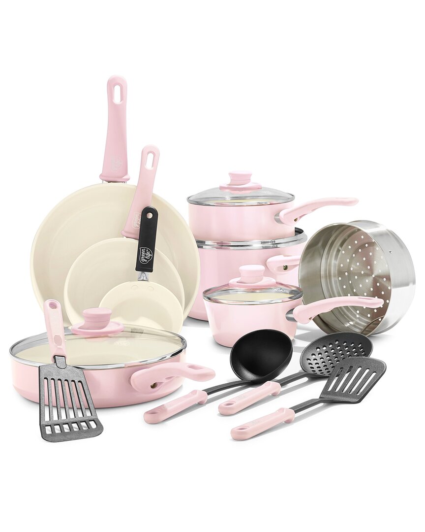 Greenlife Soft Grip Healthy Ceramic Nonstick 16pc Kitchen Cookware Set