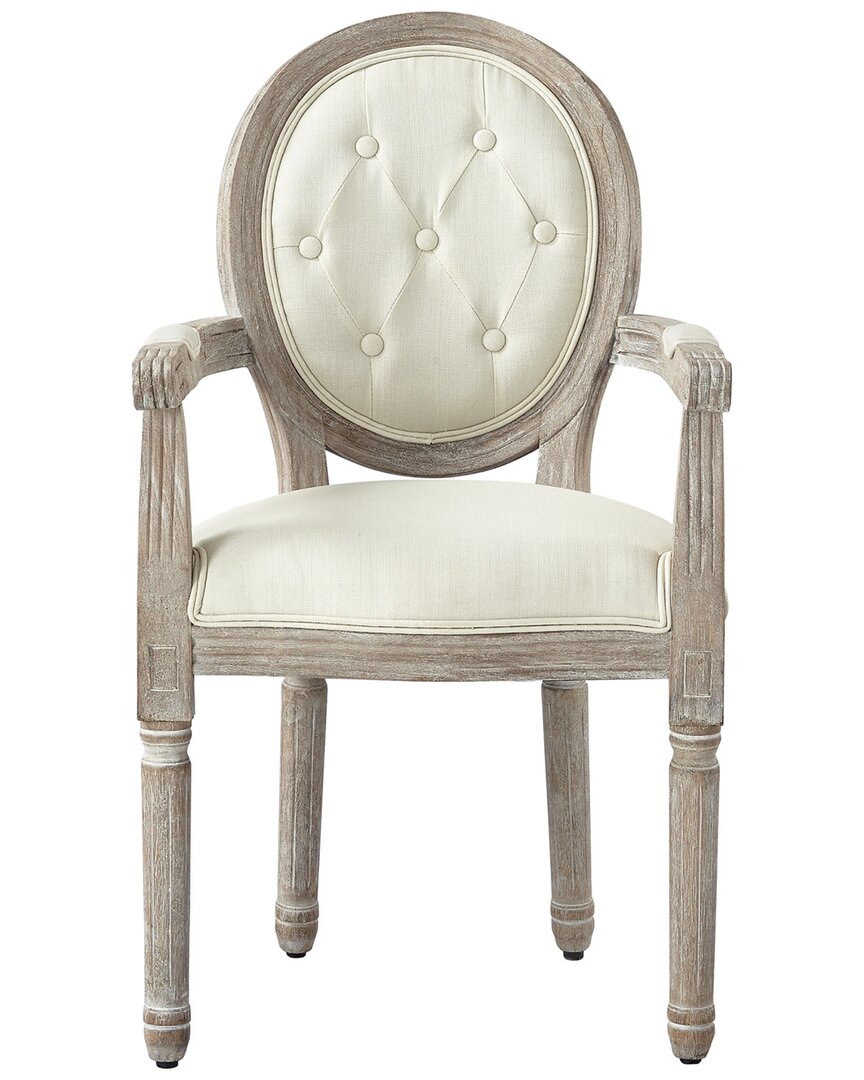 Shop Rustic Manor Chanelle Cream Dining Chair In White