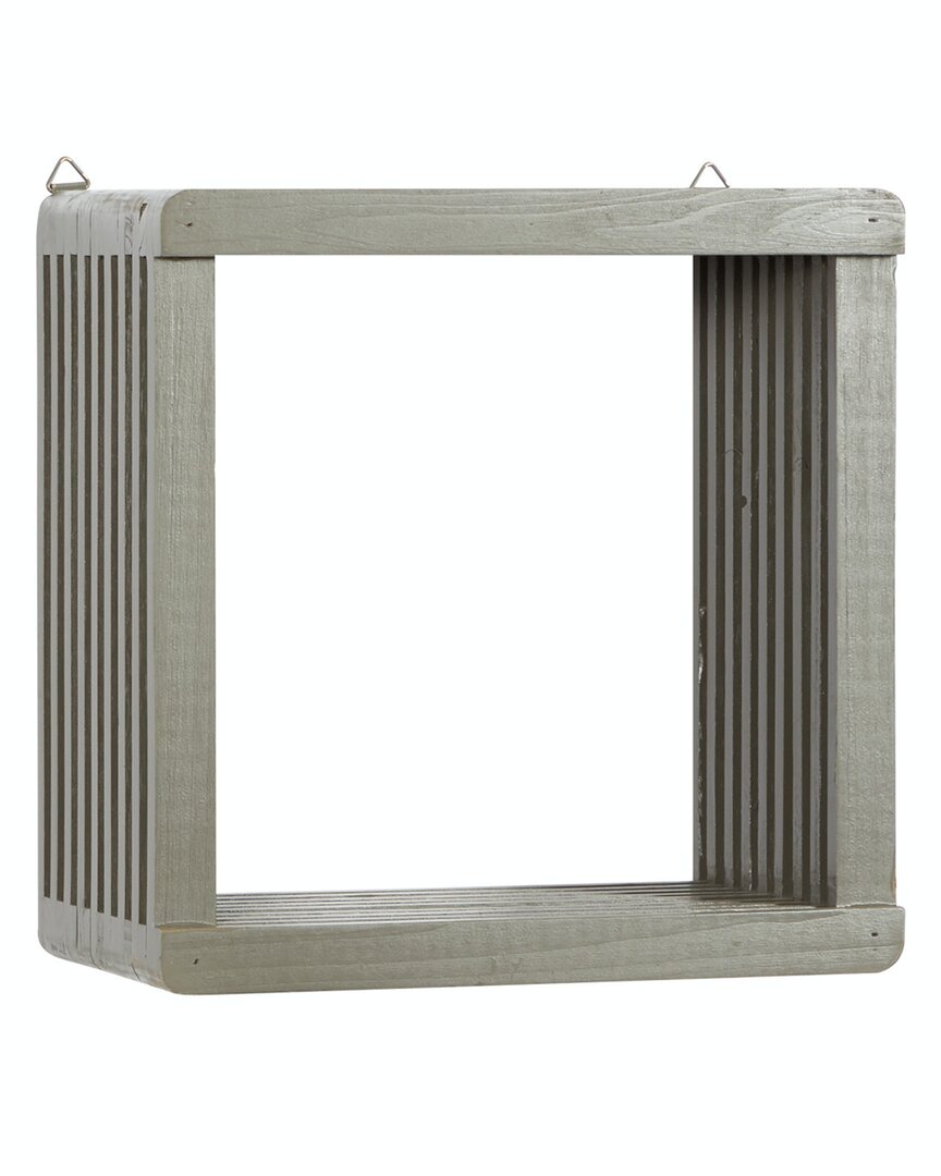 Peyton Lane Grey Wood Wall Shelf