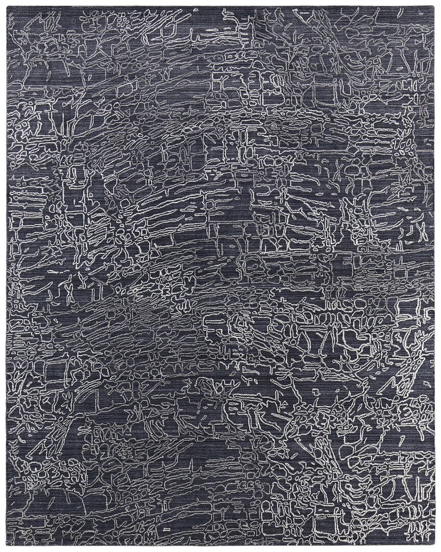 Weave & Wander Archor Modern Abstract Area Rug In Black