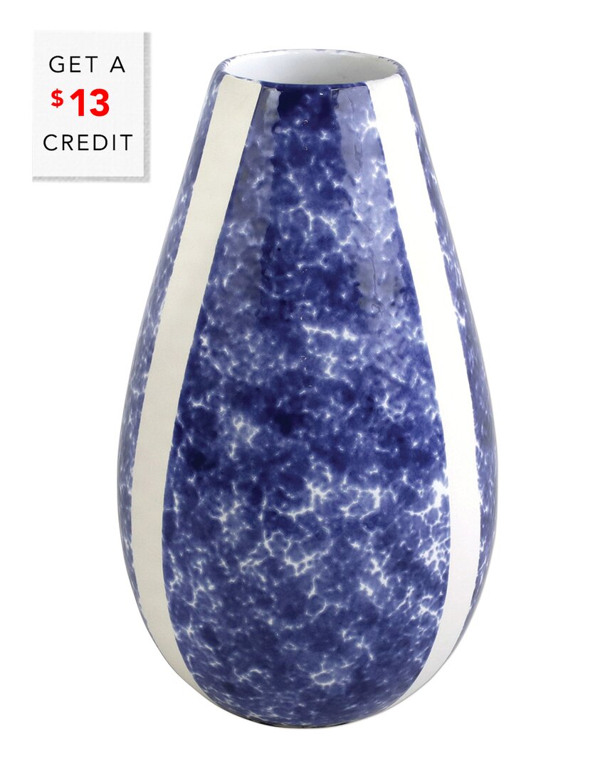 Shop Vietri Viva By  Santorini Sponged Vase With $13 Credit