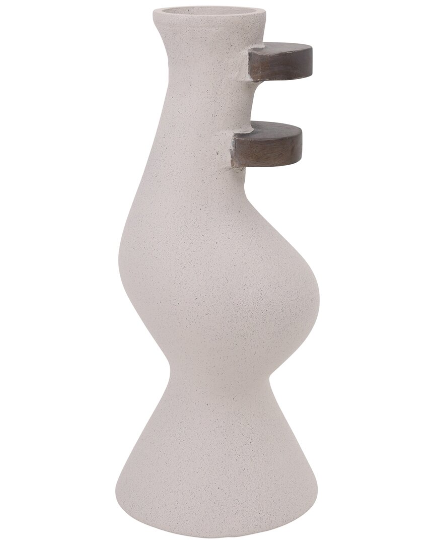 Sagebrook Home 15in Abstract Vase In Ivory