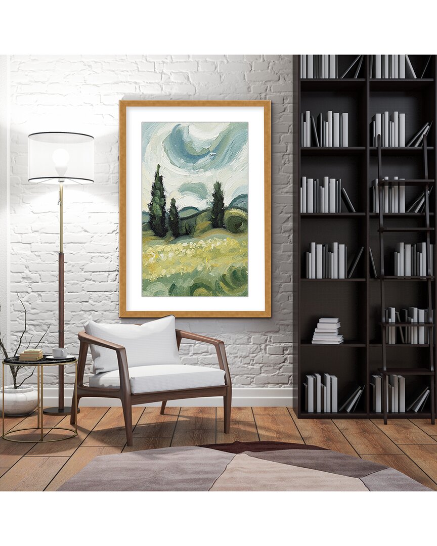 READY2HANGART WHIRLWIND DREAMS: ABSTRACT SWIRLS OF HILLS & CLOUDY SKIES BY MARION PARSONS WALL ART