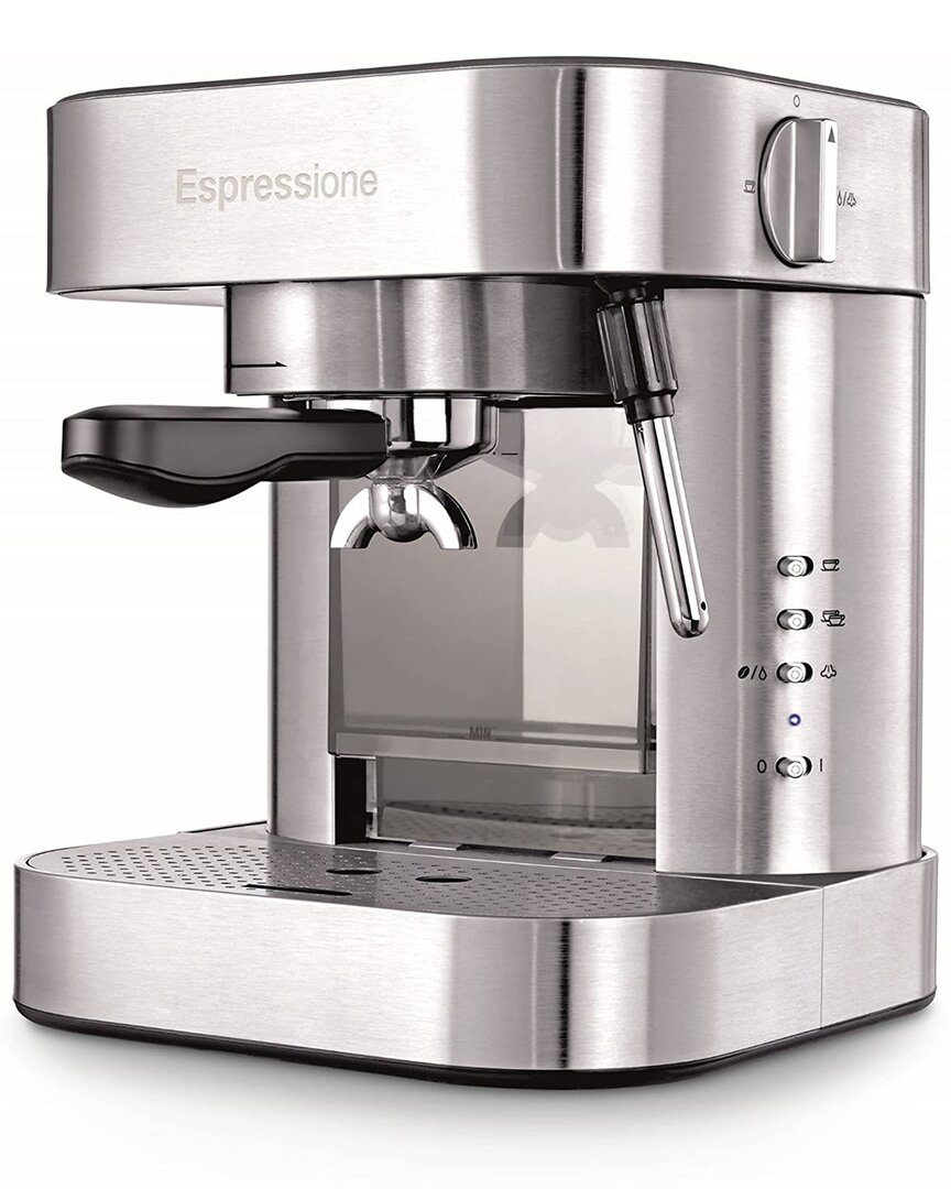 Espressione Stainless Steel Automatic Pump Espress In Silver